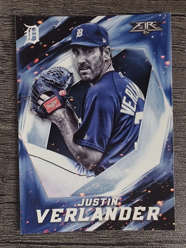 2017 Topps Fire #19 Justin Verlander
