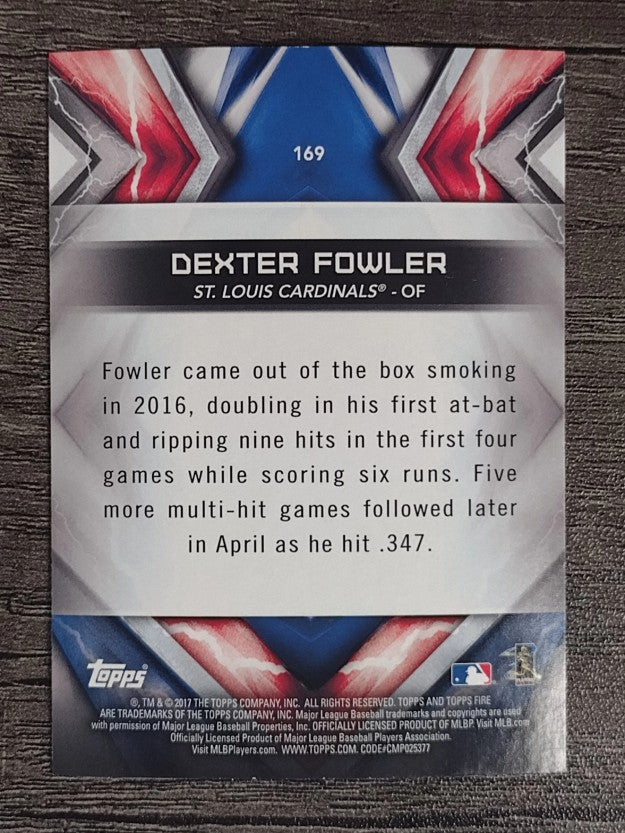 2017 Topps Fire #169 Dexter Fowler