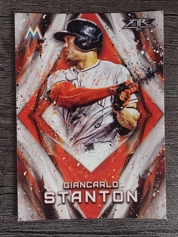 2017 Topps Fire #168 Giancarlo Stanton