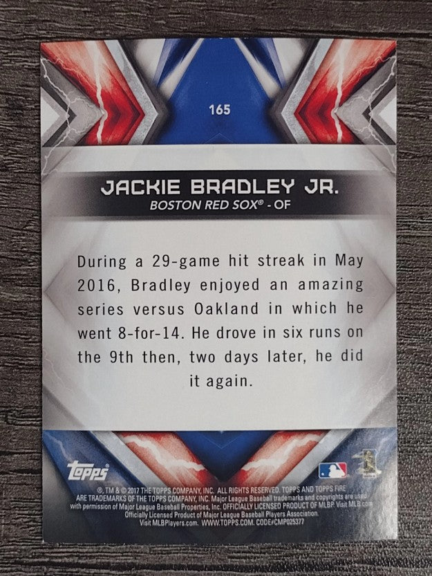 2017 Topps Fire #165 Jackie Bradley Jr.