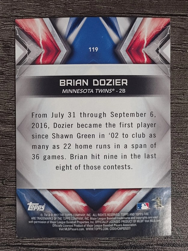 2017 Topps Fire #119 Brian Dozier