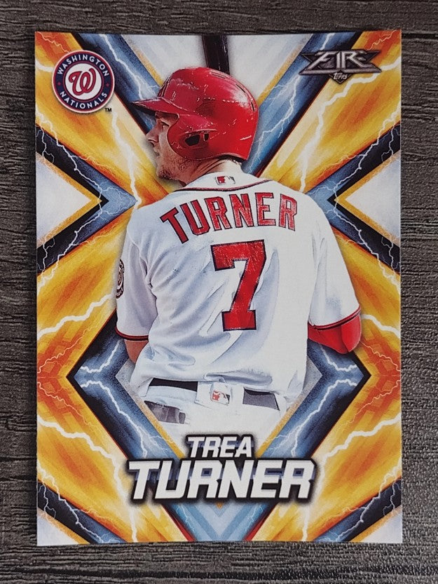 2017 Topps Fire #115 Trea Turner