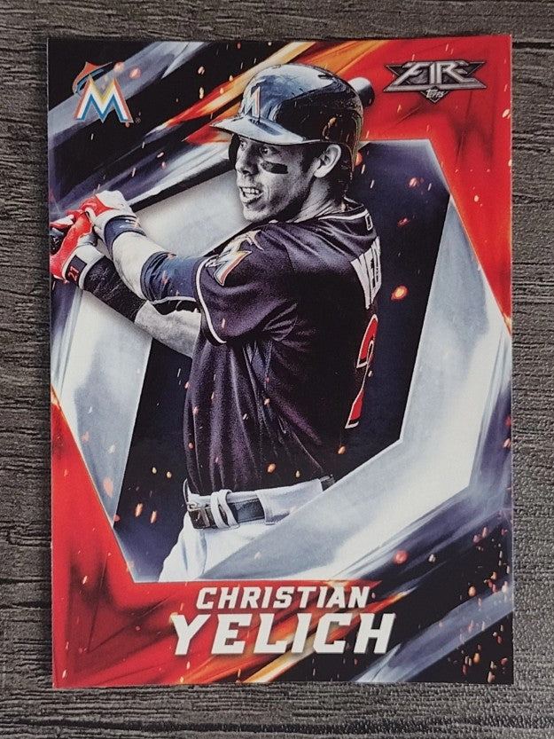 2017 Topps Fire #109 Christian Yelich