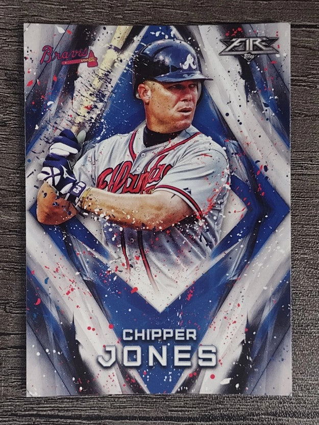 2017 Topps Fire #145 Chipper Jones