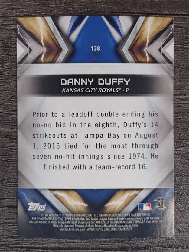 2017 Topps Fire #138 Danny Duffy