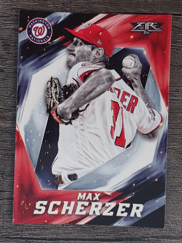 2017 Topps Fire #136 Max Scherzer