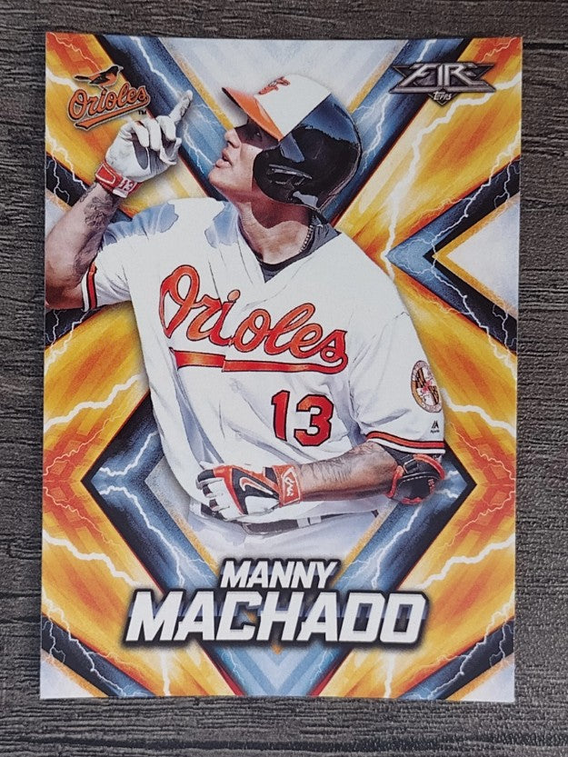 2017 Topps Fire #134 Manny Machado