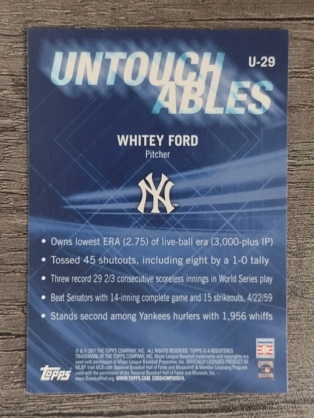 2017 Topps Update Untouchables #U29 Whitey Ford
