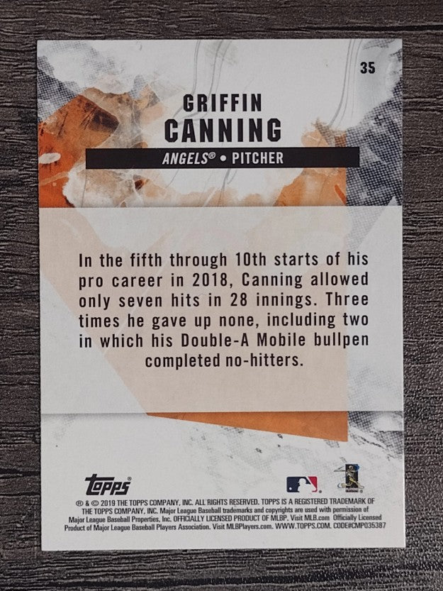 2019 Topps Fire #35 Griffin Canning RC