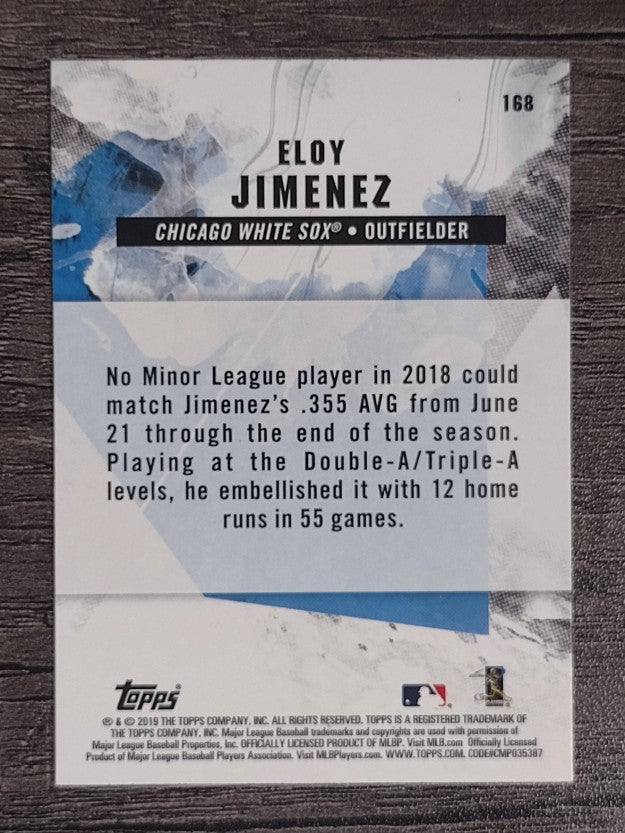 2019 Topps Fire #168 Eloy Jimenez RC