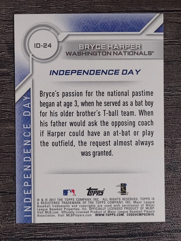 2017 Topps Independence Day #ID24 Bryce Harper