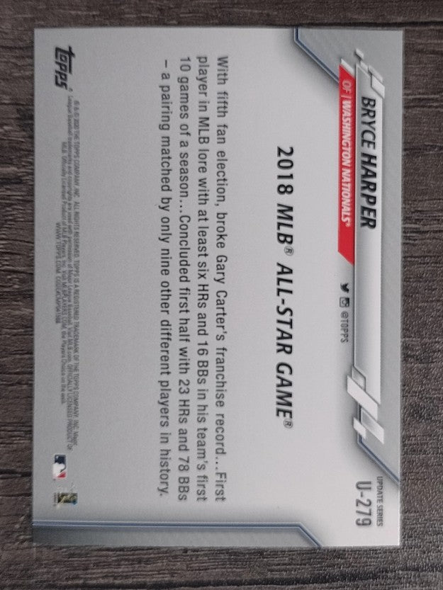 2020 Topps Update #U279 Bryce Harper AS