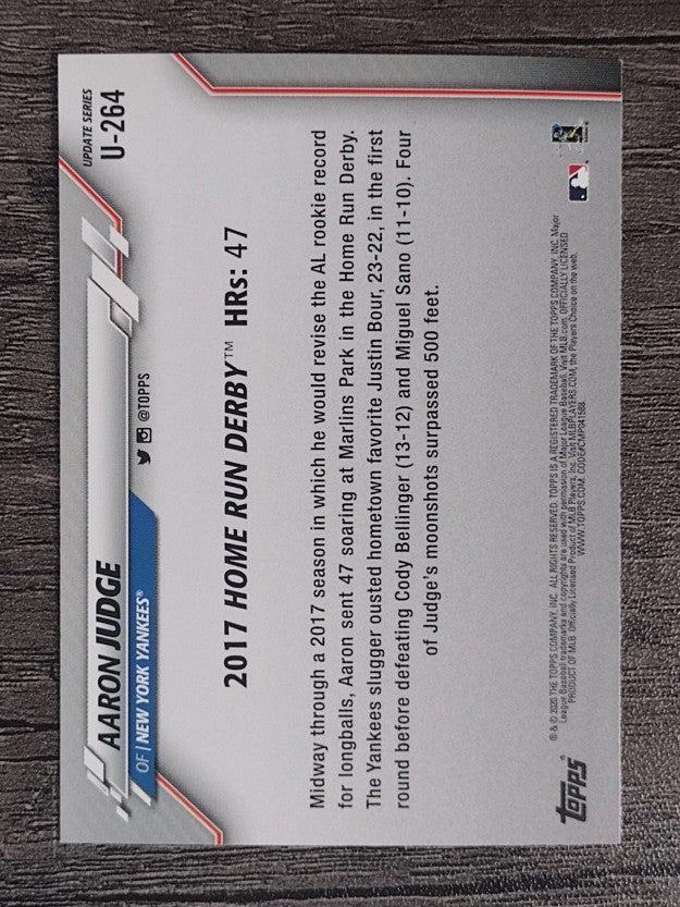2020 Topps Update #U264 Aaron Judge HRD
