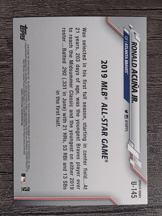 2020 Topps Update #U145 Ronald Acuna Jr. AS
