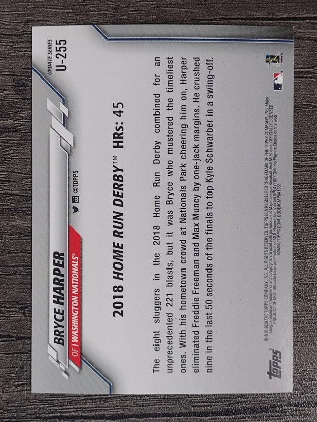 2020 Topps Update #U255 Bryce Harper HRD