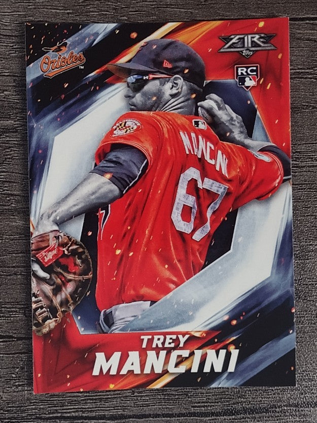 2017 Topps Fire #155 Trey Mancini RC