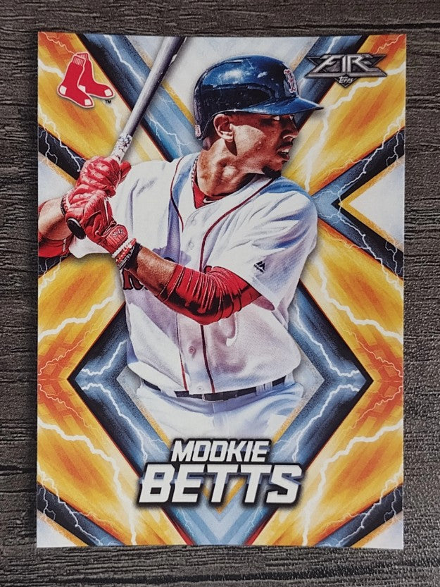 2017 Topps Fire #61 Mookie Betts