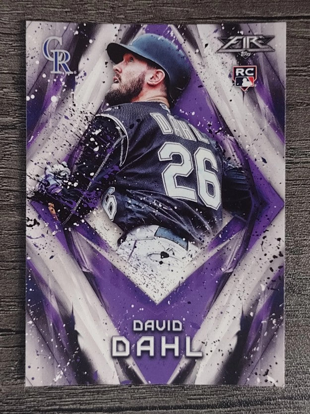 2017 Topps Fire #78 David Dahl RC