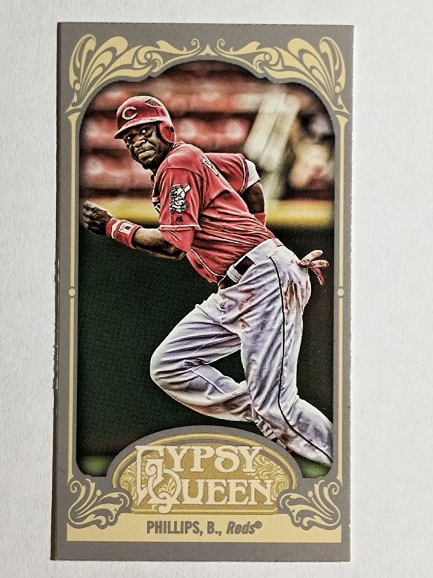2012 Topps Gypsy Queen Mini Gypsy Queen Back #163 Brandon Phillips