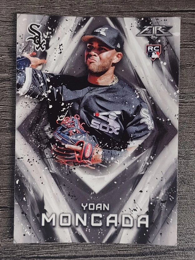 2017 Topps Fire #100 Yoan Moncada RC