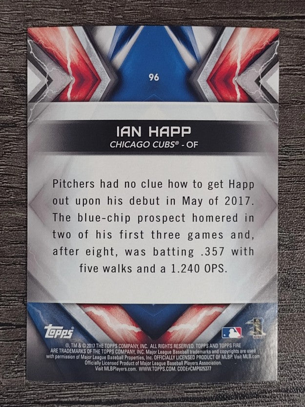 2017 Topps Fire #96 Ian Happ RC