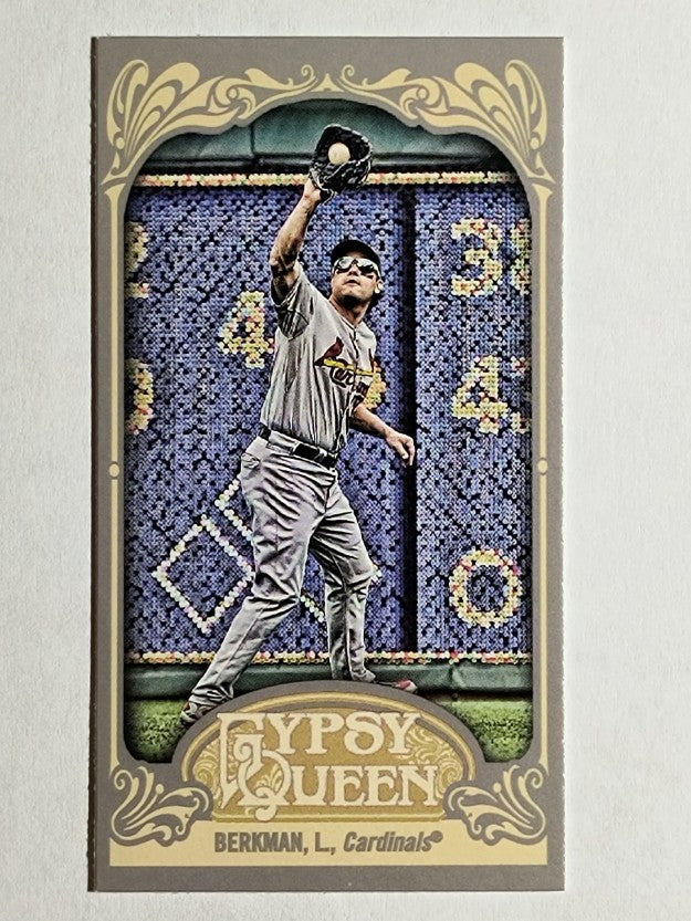 2012 Topps Gypsy Queen Mini Straight Cut Back #185 Lance Berkman