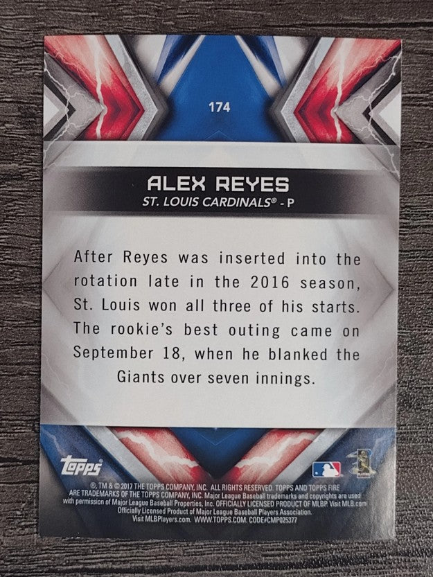 2017 Topps Fire #174 Alex Reyes RC