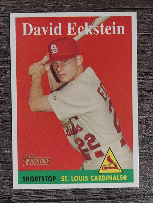 2007 Topps Heritage #8a David Eckstein