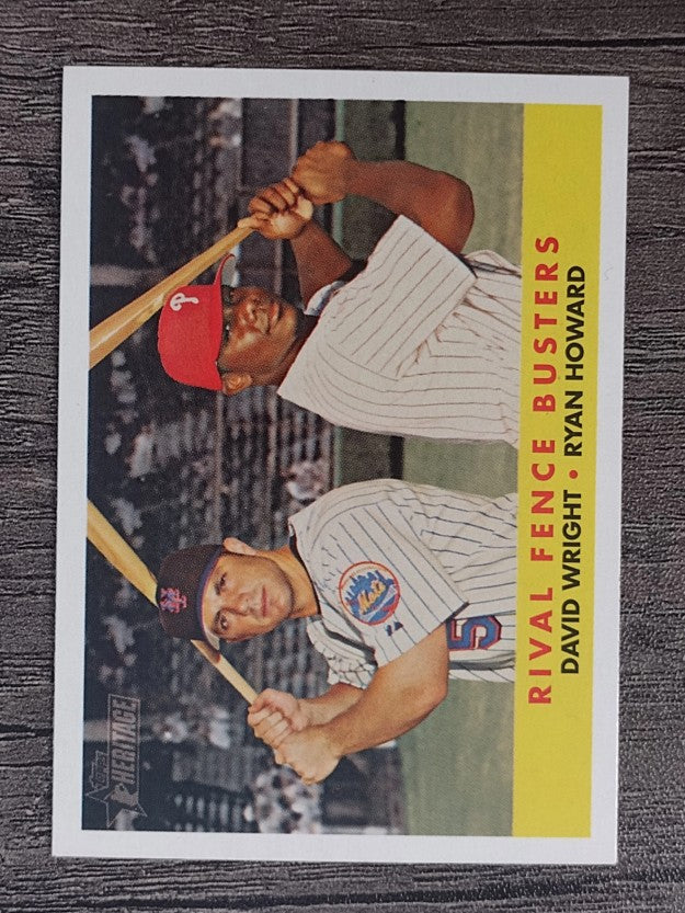 2007 Topps Heritage #436 David Wright/Ryan Howard