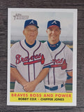 2007 Topps Heritage #314 Chipper Jones/Bobby Cox MG