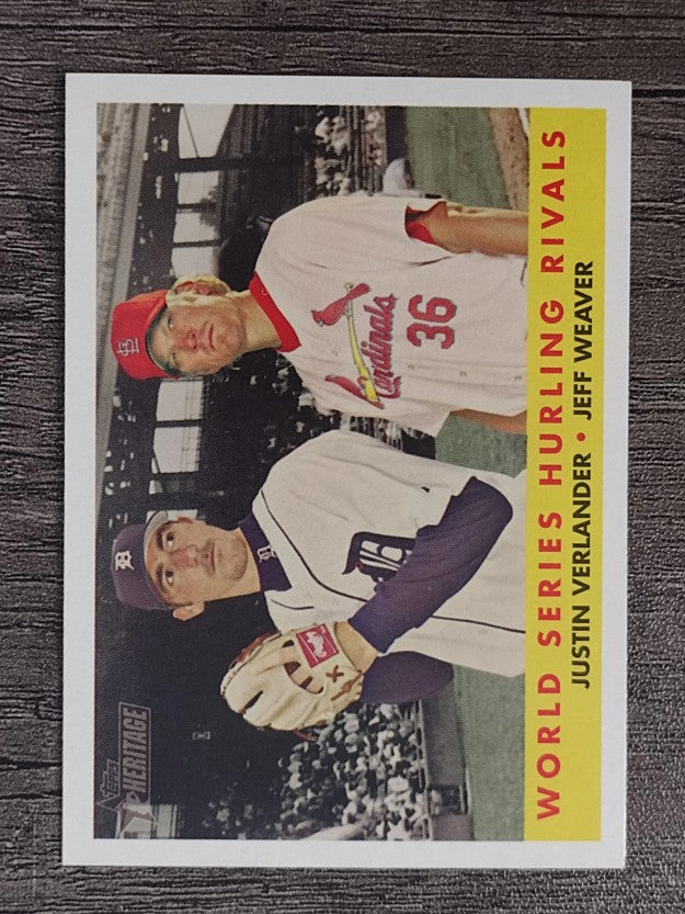 2007 Topps Heritage #289 Justin Verlander/Jeff Weaver