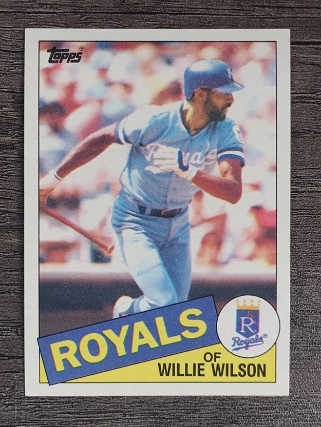 1985 Topps #617 Willie Wilson