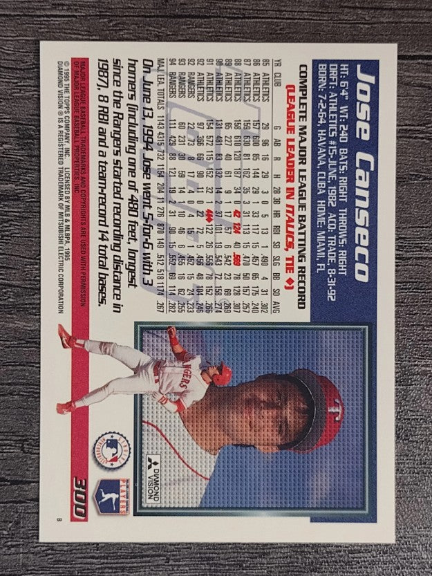 1995 Topps #300 Jose Canseco