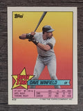 1989 Topps Sticker Backs #20 Dave Winfield