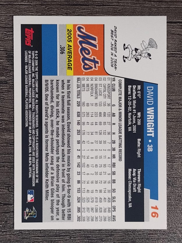 2006 Topps Opening Day #16 David Wright