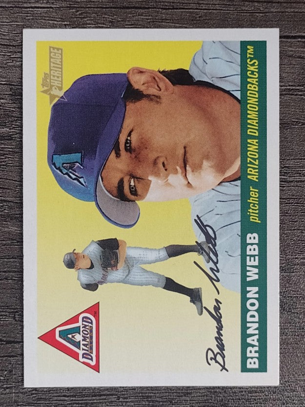 2004 Topps Heritage #213A Brandon Webb Glove Chest