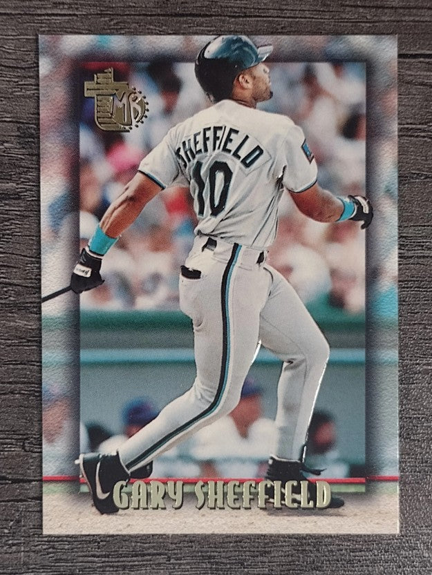 1995 Topps Embossed #2 Gary Sheffield