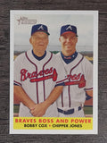 2007 Topps Heritage #314 Chipper Jones/Bobby Cox MG