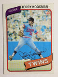 1980 Topps #275 Jerry Koosman (EX)