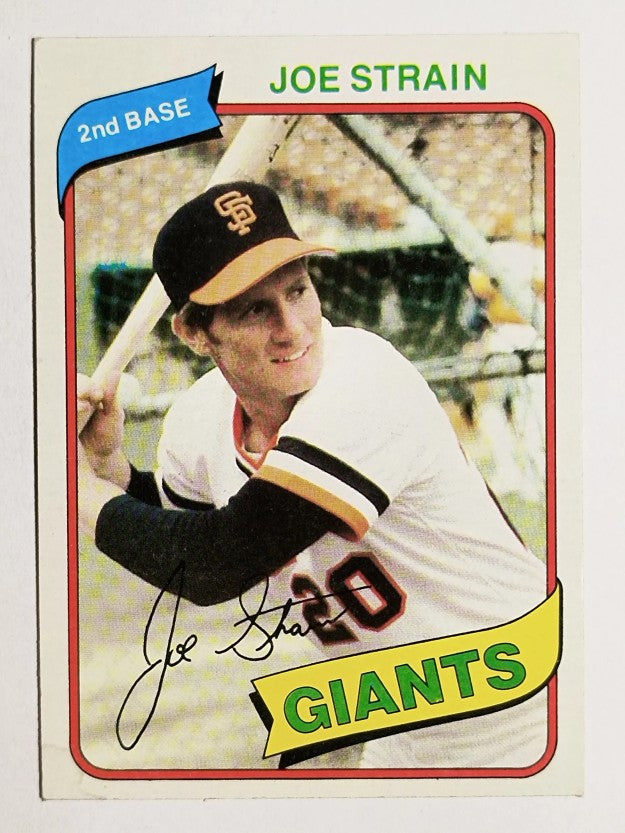 1980 Topps #538 Joe Strain (VGEX)