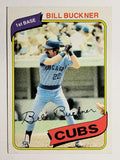 1980 Topps #135 Bill Buckner (VGEX)