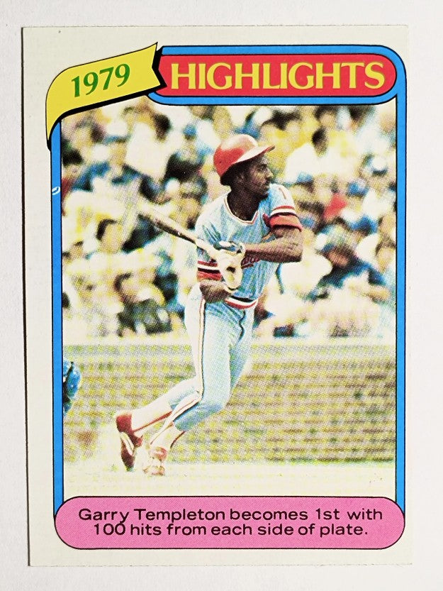 1980 Topps #5 Garry Templeton HL (VGEX)