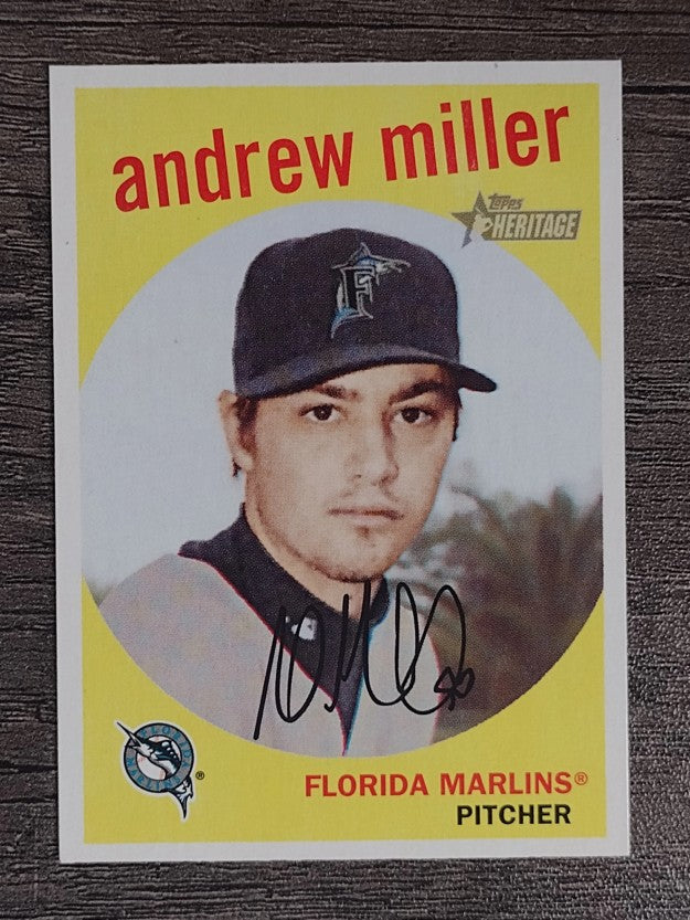 2008 Topps Heritage Black Back #228 Andrew Miller