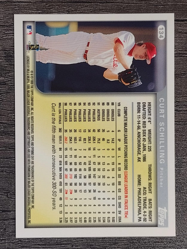 1999 Topps Opening Day #134 Curt Schilling