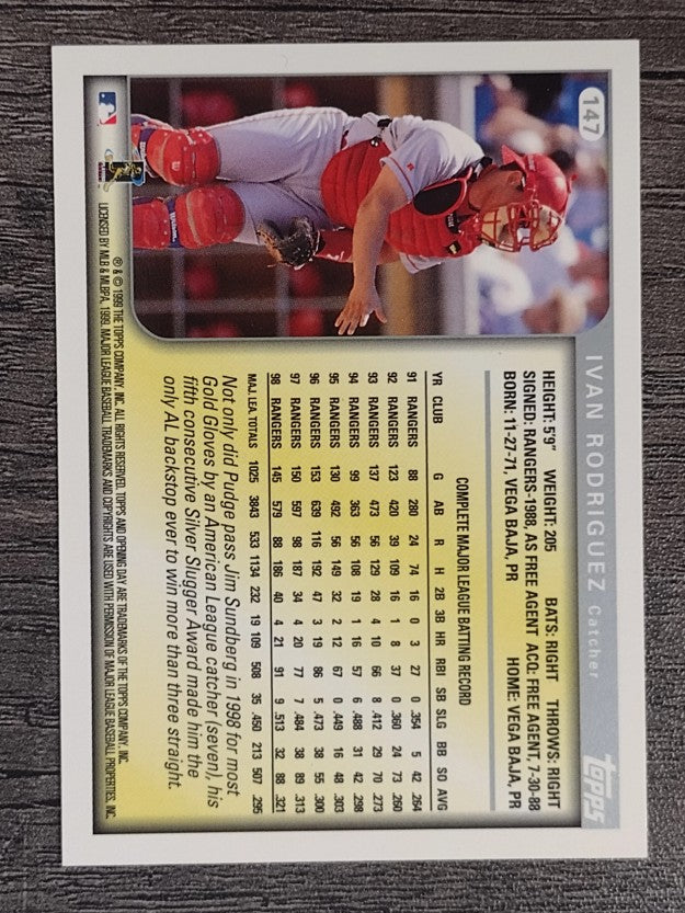 1999 Topps Opening Day #147 Ivan Rodriguez