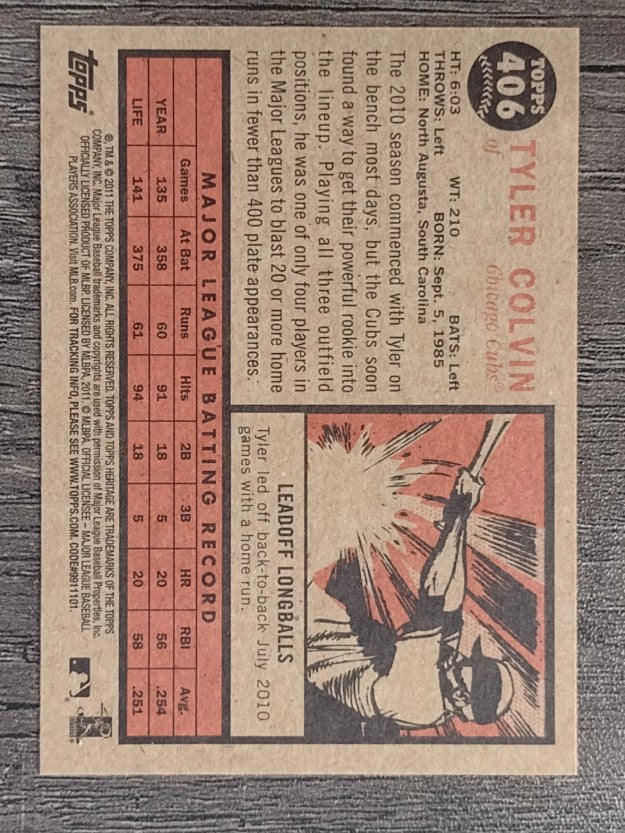 2011 Topps Heritage #406 Tyler Colvin