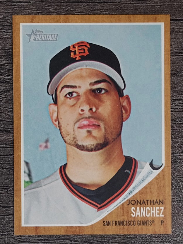 2011 Topps Heritage #71 Jonathan Sanchez