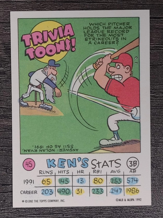 1992 Topps Kids #45 Ken Caminiti