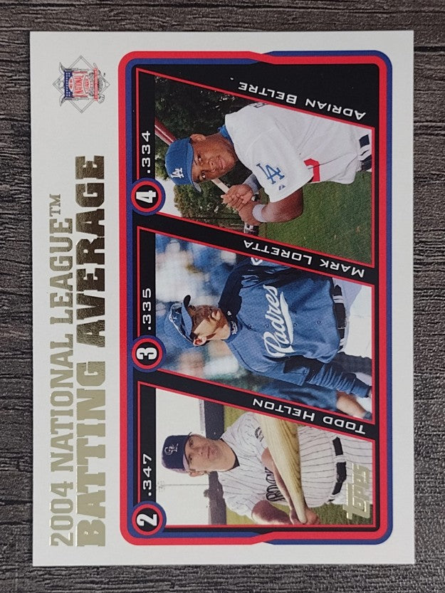 2005 Topps #343 Todd Helton/Mark Loretta/Adrian Beltre LL