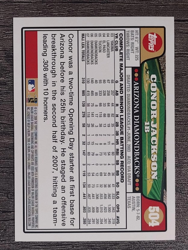 2008 Topps #504 Conor Jackson